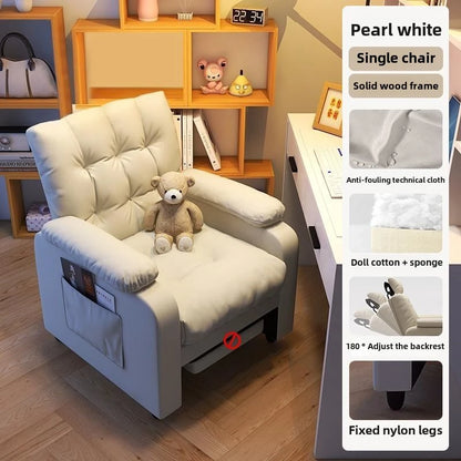 Chair Bedroom Lazy Sofa Single-Seat Sofa Chair Computer Chair Home Comfortable Long-Sitting Chair Office Chair Internet Bar