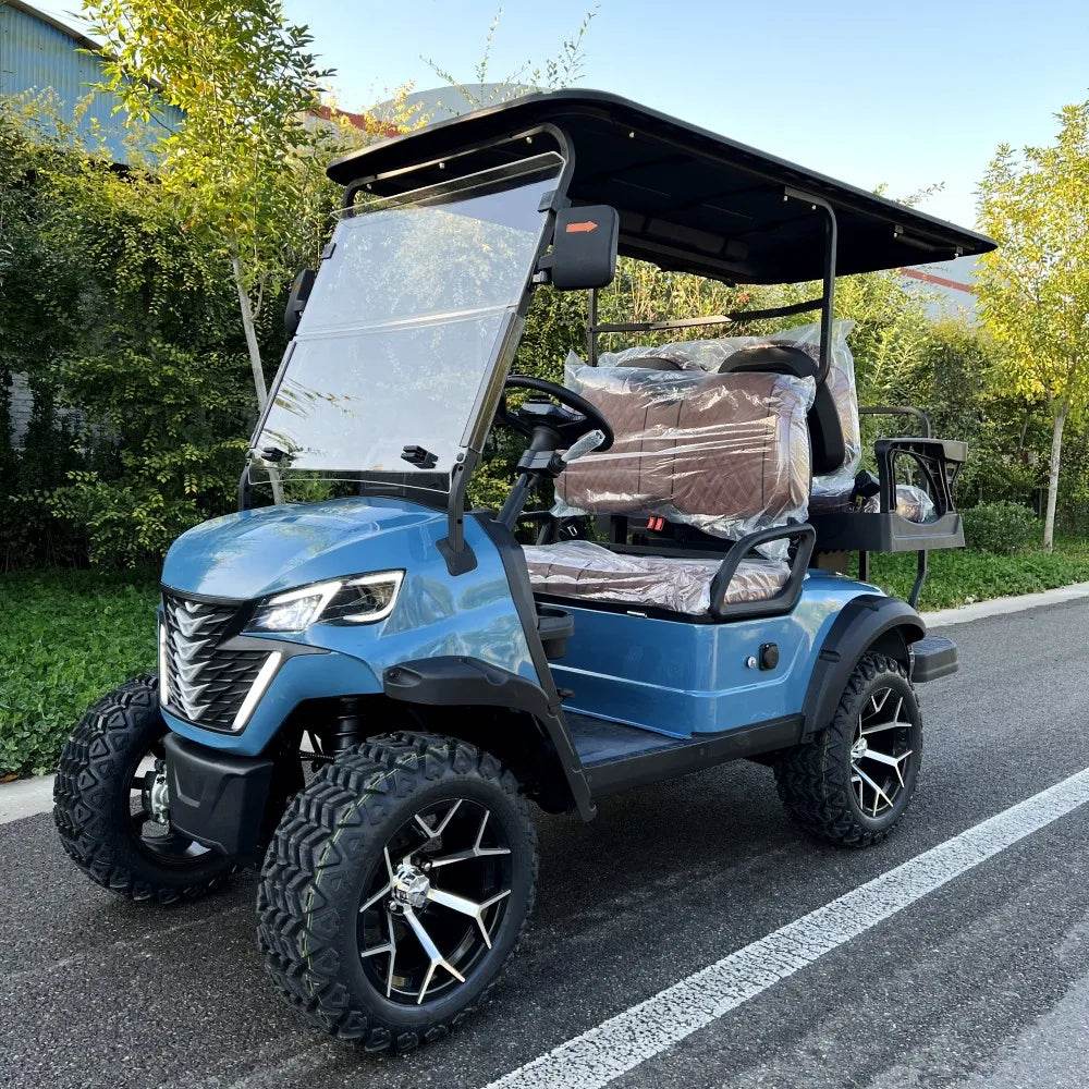 Brand New 6 Person Electric 4 Wheel Club Car Golf Cart For Sale 4 Seaters Golf Car Available with 14 inch off-road Al wheel - MarvelouStoree