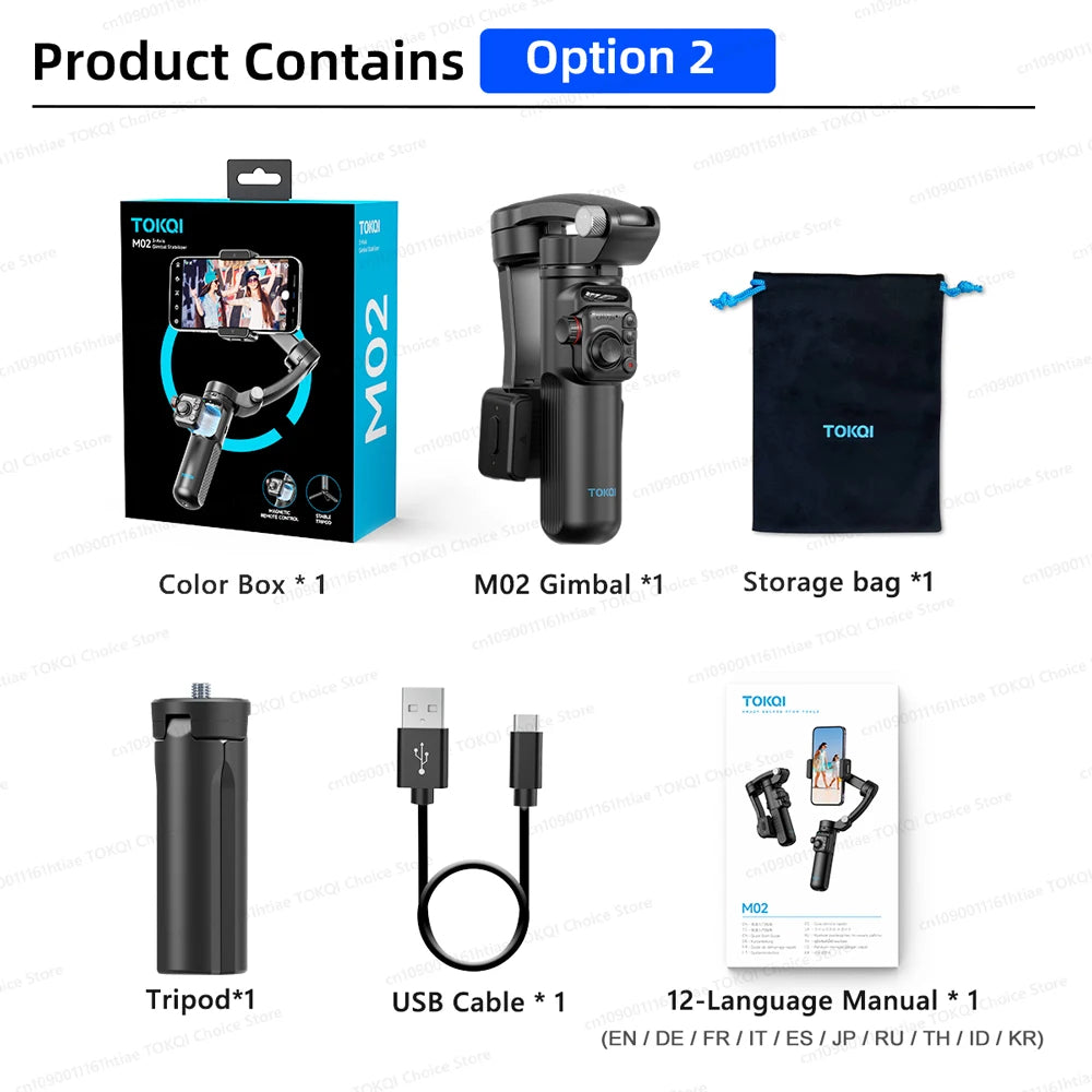 Handheld Gimbal Stabilizer Selfie Tripod with Wireless Remote for Smartphone 3-Axis Anti Shake Gimbal Foldable for iPhone Xiaomi