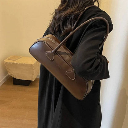 Advanced Sense Retro Pu Zipper Ladies Shoulder Bags Trend 2024 Light Luxury Hot Sale Bags for Women New Bolsas Femininas