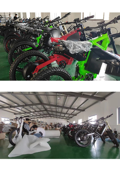 2023 New Bomber Electric Bike 5000W 6000W 72v Ebike Electric Mountain Bike Dirt Bike Electric Motorcycle