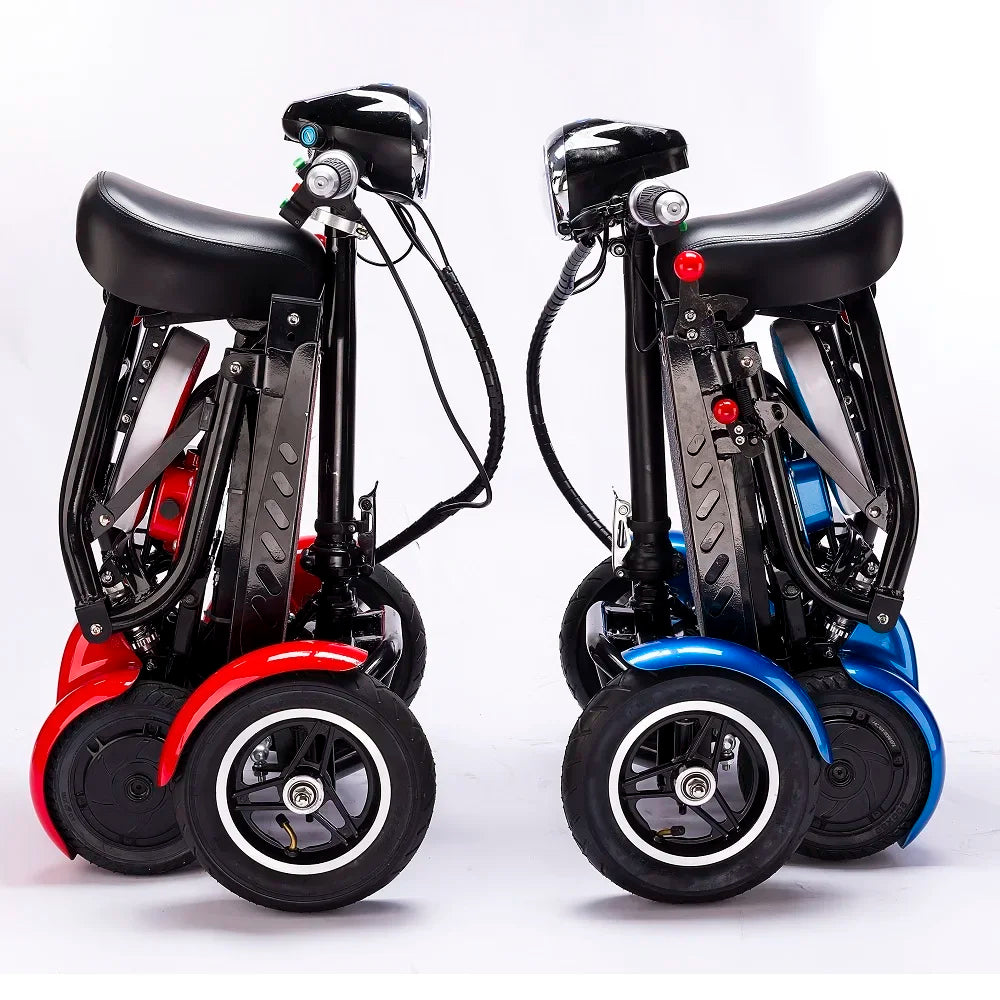 Foldable Mobility Scooter Adults Portable Electric Scooter 500W36V15AH Leisure Tricycle Mini Small Parent-child 4 Wheel Elderly