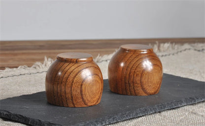 Wooden Big Belly Cups Handmade Natural Spruce Wood Cups Beer Tea Coffee Milk Water Cup Kitchen Bar Drinkware for Kitchen