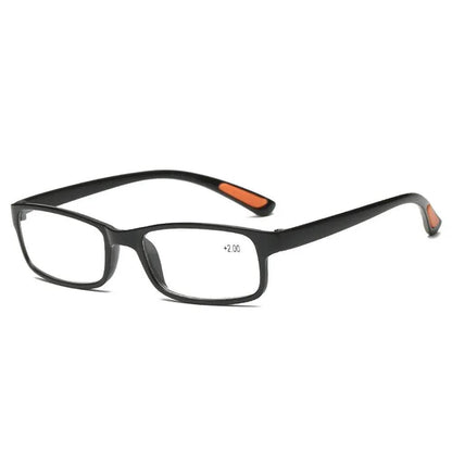 Square Reading Glasses Ultralight Half Frame Presbyopic Eyeglasses Men Women +0.25 0.5 0.75 1 1.25 1.5 1.75 2 2.25 2.5 2.75 3.0 - MarvelouStoree