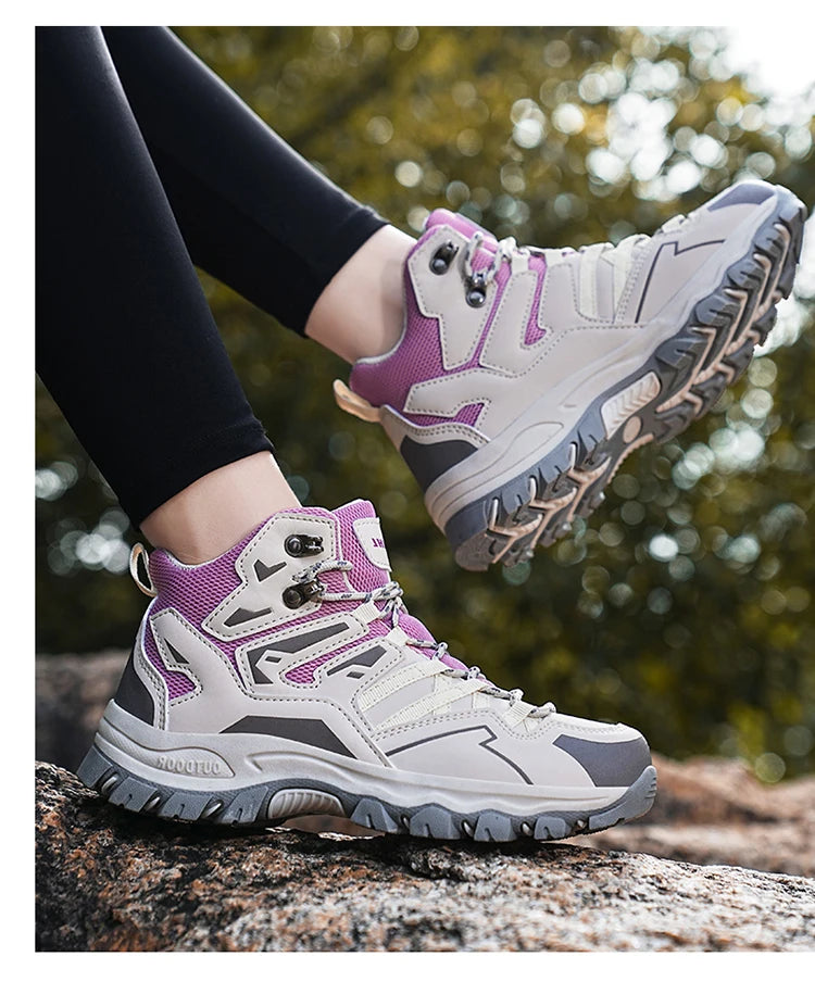 New Women Men Hiking Shoes Outdoor Trekking Sports Climbing Camping Boots Non-slip Waterproof Walking Jogging Trainers Sneakers