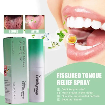 Fissured Tongue Relief Spray Breath Freshener Spray Regulates Health Mint Natural Flavor Care Oral Essence Mouth Health