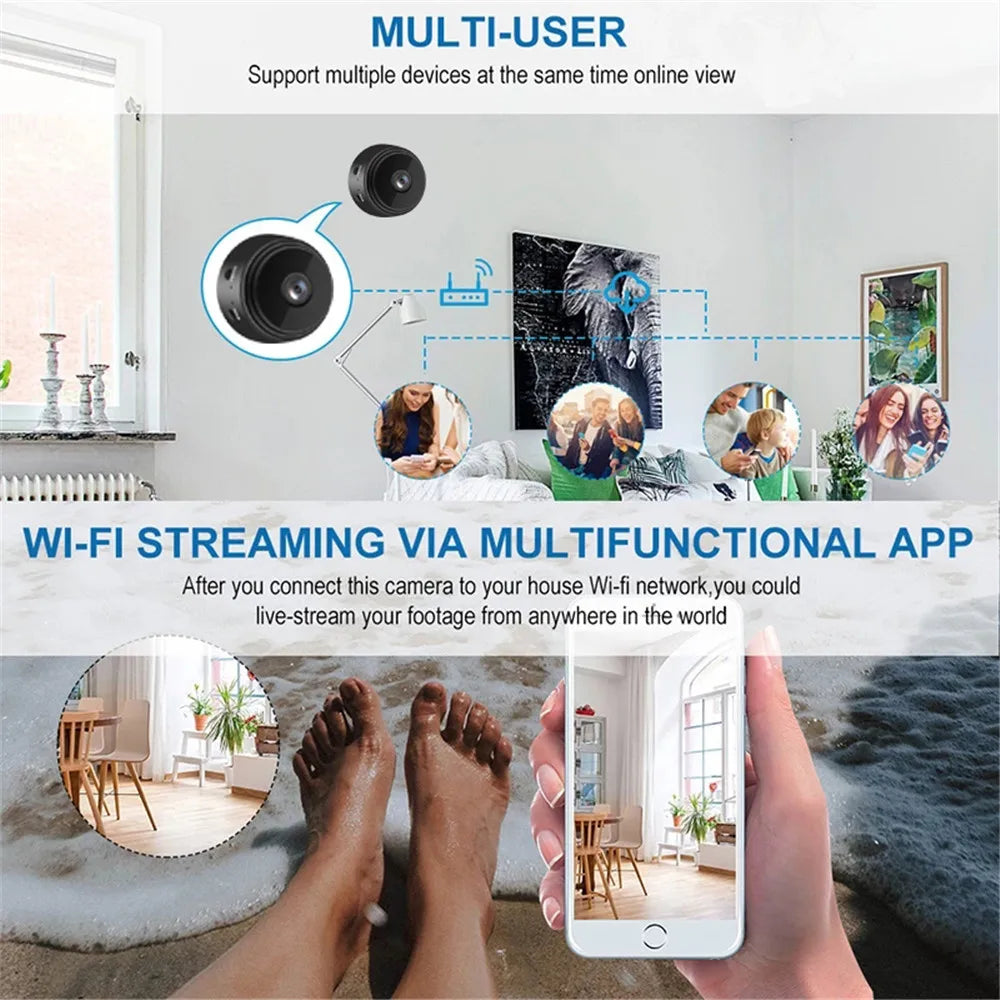 A9 1080P HD IP Camera Voice Recorder Remote Control Wireless Security Video Camcorders Night Vision Mini Wifi Mobile Camera