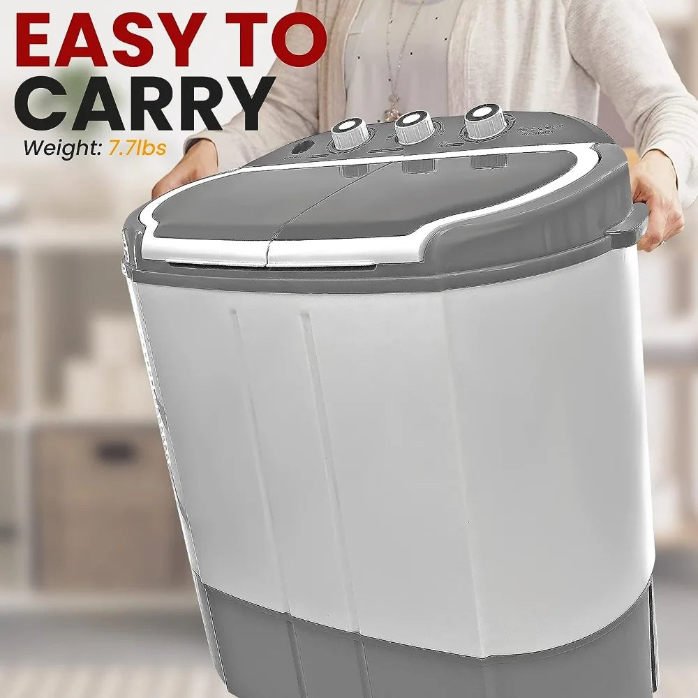 Washing Machine Portable 2-in-1 & Spin-Dryer - Convenient Top-Loading Easy Access Energy & Water Efficient Design Major Home