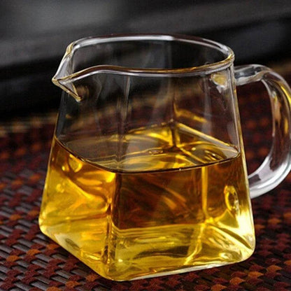 Heat Resistant Glass Teapot With Stainless Steel Coffee Infuser Heated Container Tea Pot Good Clear Kettle Square Filter Baskets - MarvelouStoree