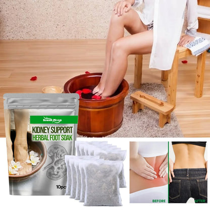 Detox Foot Soak Herbal Lymphatic Health Promote Blood Circulation Improve Sleep Stress Remove Moisture Kidney Support Foot Bath