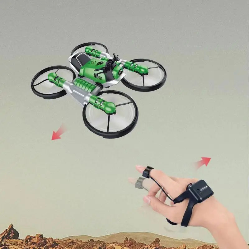 New 2 In1 Foldable RC Drone Motorcycle HD Camera Hand Gesture Helicopter DjiFlying Bike Outdoor Indoor Boy Age 7-12 Gift Box Toy