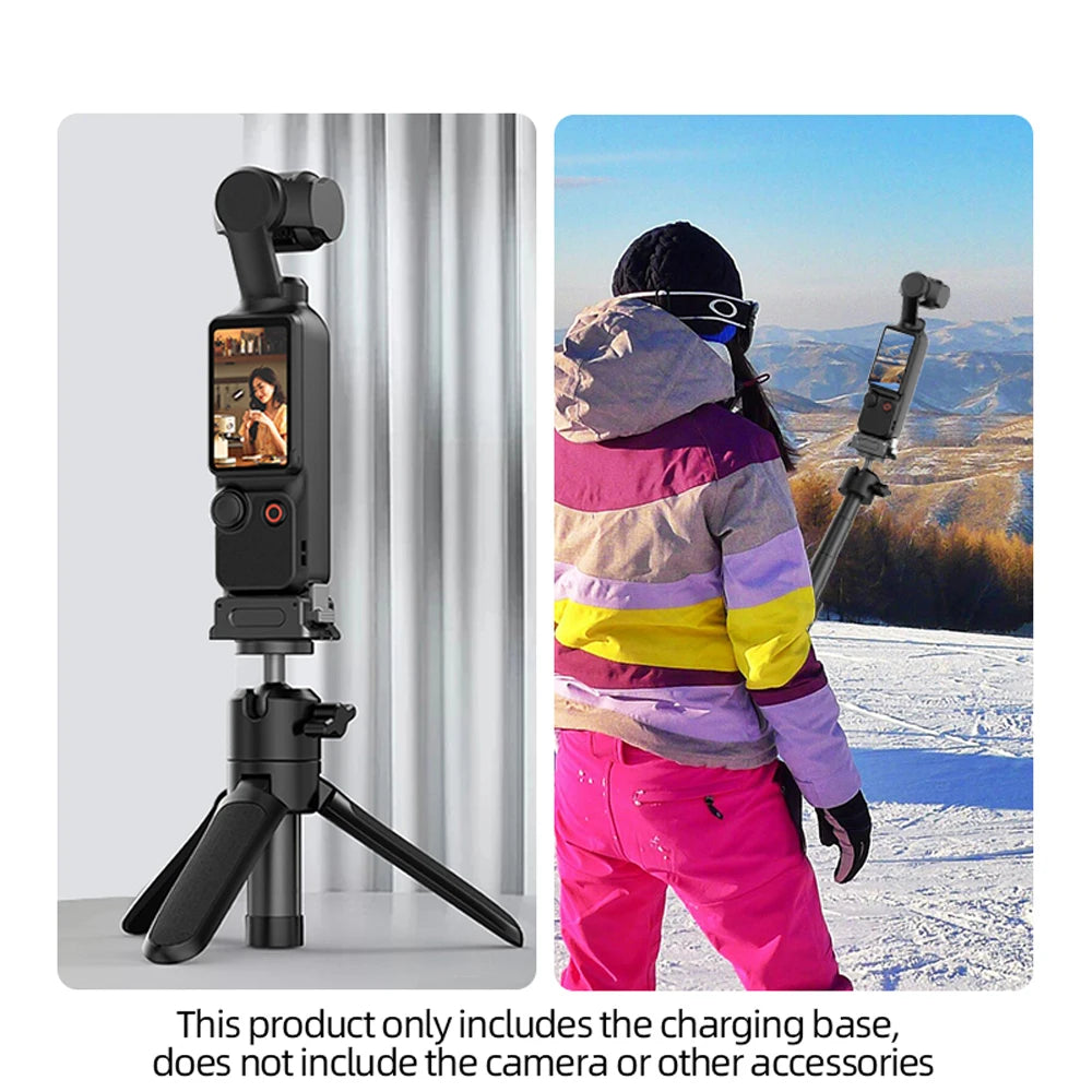 Charging Base For DJI OSMO Pocket 3 1/4 Mount Adapter Connector Mini Fixed Holder Tripod Gimbal Camera Portable Accessories