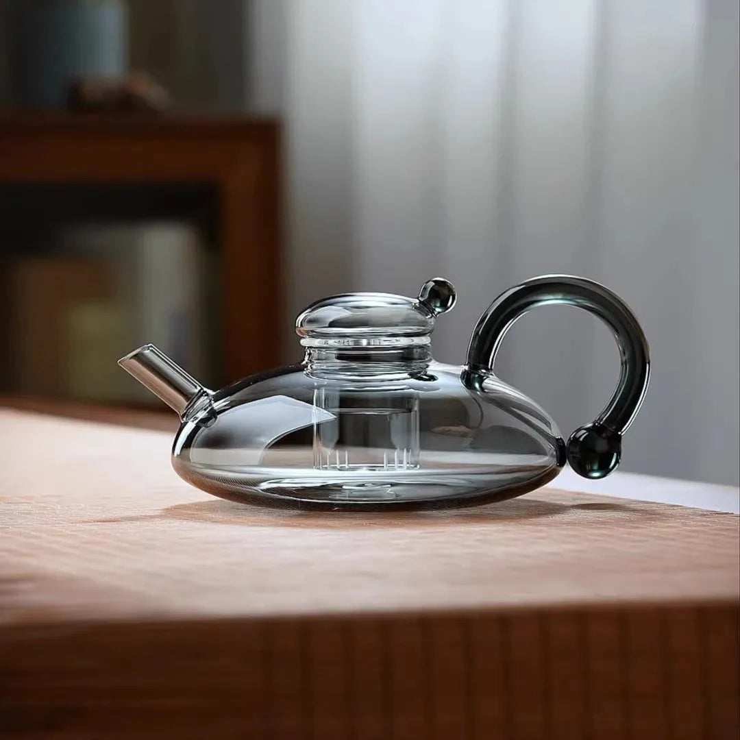 High Borosilicate Glass Teapot Set English Tea Set Heat-resistant Glass Household Scandinavian Style Brewing Teapot