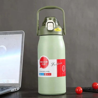 1.2L Large Capacity Thermal Thermo Water Bottle Stainless Steel Thermo Bottle Portable Vacuum Mug Thermos Insulated Cup Tumbler