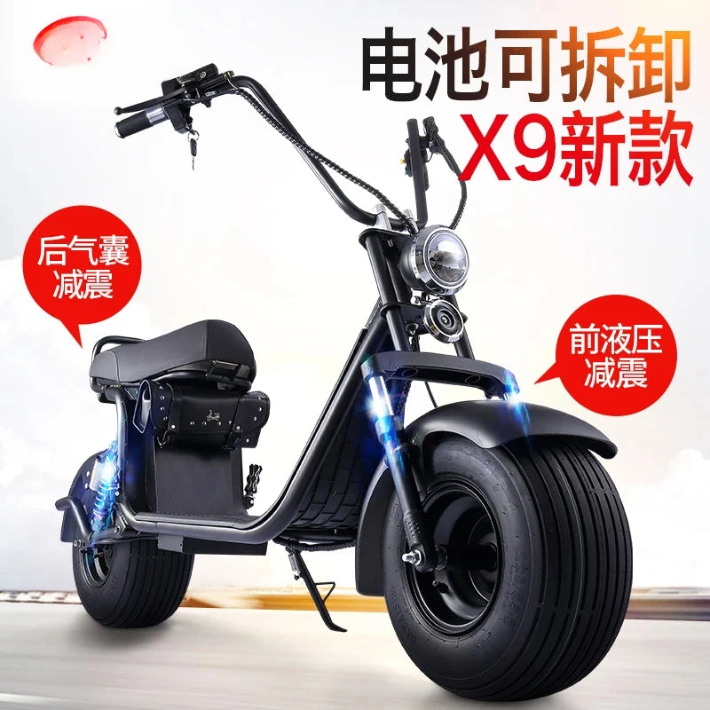 X20 Wide Tire  Electric Vehicle Battery Car Adult Scooter Bicycle Scooter Big Tire