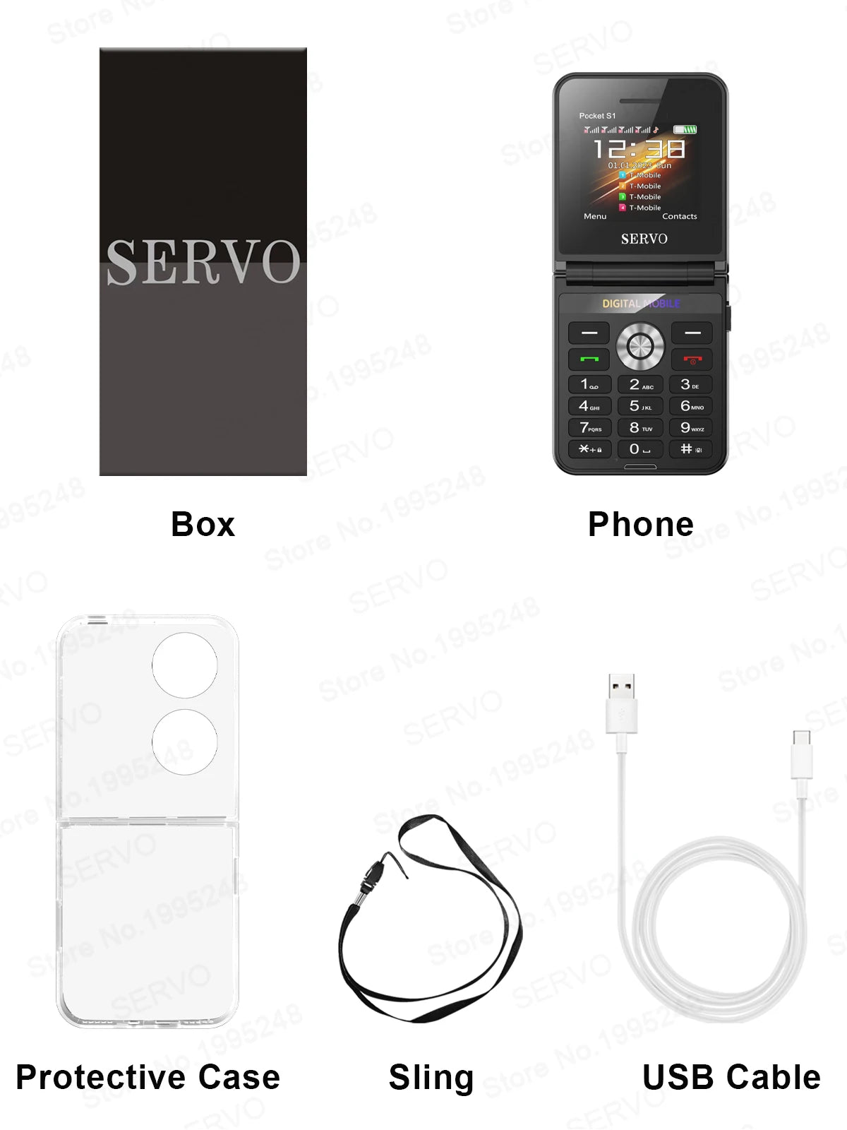 SERVO Pocket S1 New Style Flip Mobile Phone 4 SIM Cards 2G GSM 2.4'' Screen Torch Auto Call Record Magic Voice Fold Phone Gifts