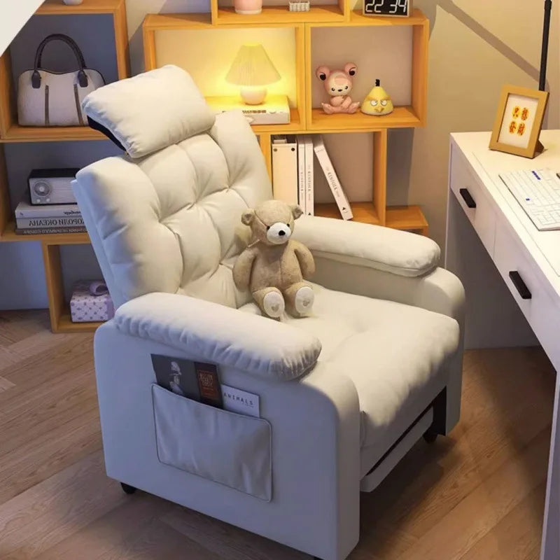 Chair Bedroom Lazy Sofa Single-Seat Sofa Chair Computer Chair Home Comfortable Long-Sitting Chair Office Chair Internet Bar