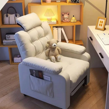 Chair Bedroom Lazy Sofa Single-Seat Sofa Chair Computer Chair Home Comfortable Long-Sitting Chair Office Chair Internet Bar