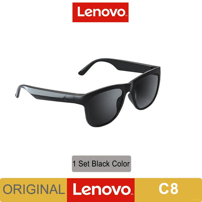 New Original Lenovo Lecoo C8 Smart Glasses Headset Wireless Bluetooth Sunglasses Outdoor Sport Earphone HD Mic Calling Headphone