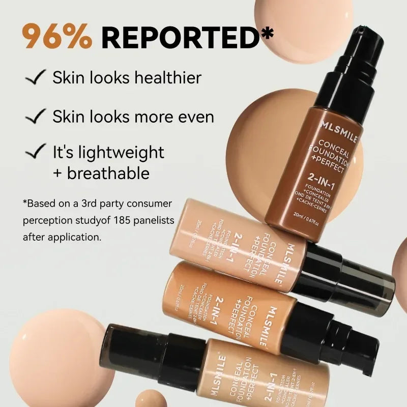 Waterproof Face Foundation Cream Oil-Control Matte BBCream Lasting Liquid Concealer Full Coverage Matte Base Face Makeup Women