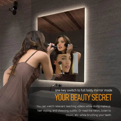 High Quality Smart Bathroom Mirror with Tv New Style Round Smart Fitness Mirrors Smart Bathroom Mirror - MarvelouStoree