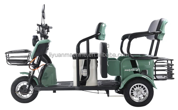 Y3-C6 14INCH Removable Battery Golf Cart 3 Wheel Electric Scooter Electric Tricycle