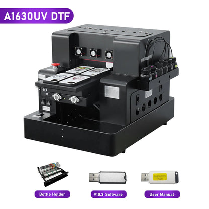 OYfame A3 UV Flatbed Printer A4 impresora uv dtf L805 UV TransferPrinter head with Varnish Rotary Ink uv dtf printing machine