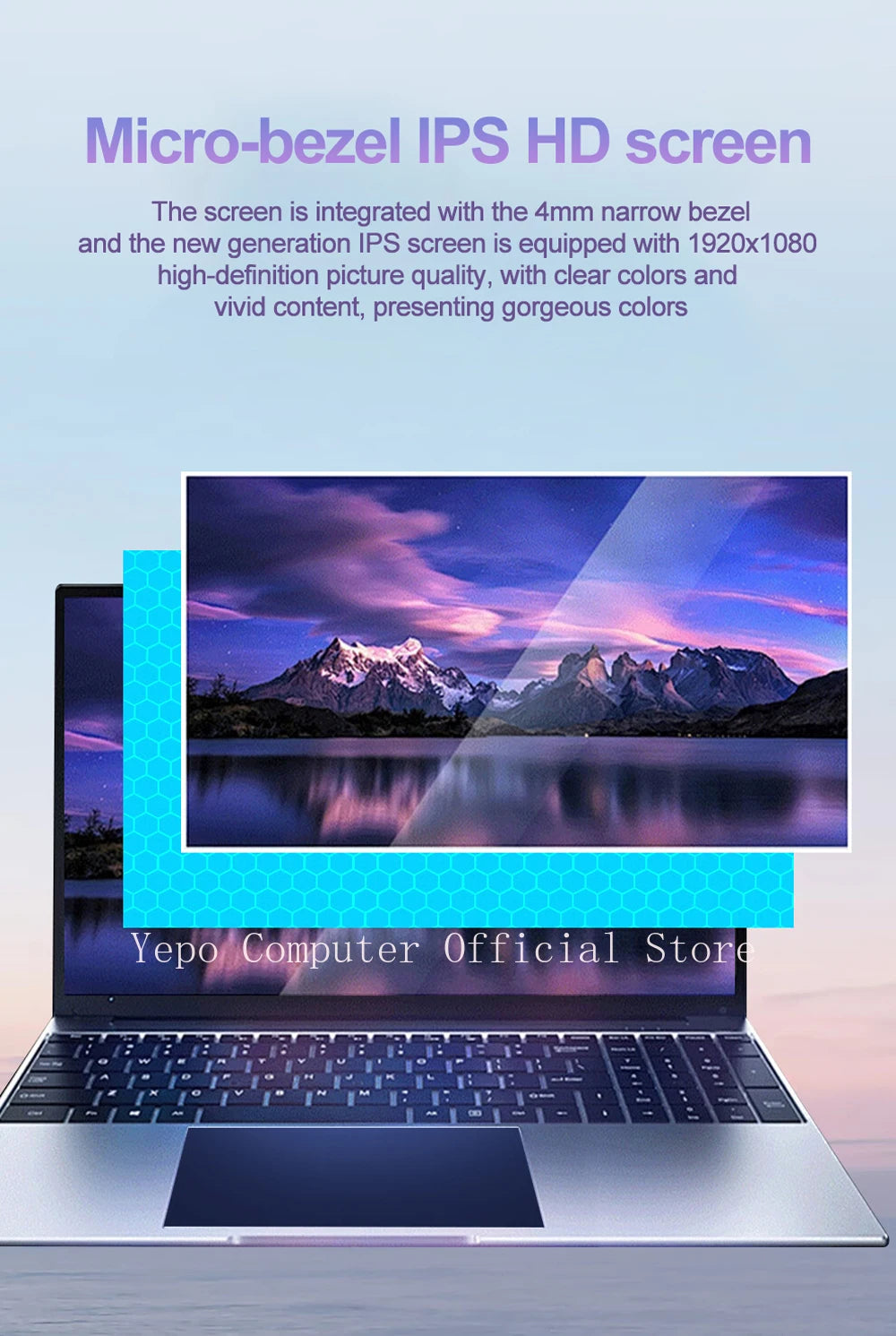 3-year warranty  New laptop Intel N3700 ultra-thin 14.1” HD screen DDR4 16G+2048G high-speed chip WIFI5 business office Notebook