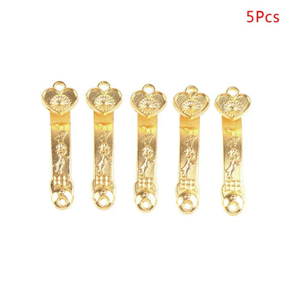 3/5/12pcs Feng Shui Auspicious Lucky Money Mascot Plastic/crystal Crafts Gold Ingot Decoration Crafts