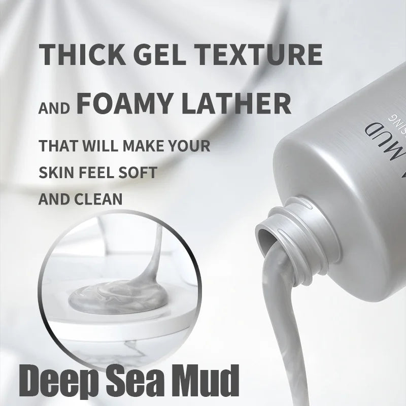 Deep Sea Mud Volcanic Mud Whitening Body Wash for Dark Skin Exfoliating Dirt Moisturizing Cleansing Shower Gel Bath Body Works