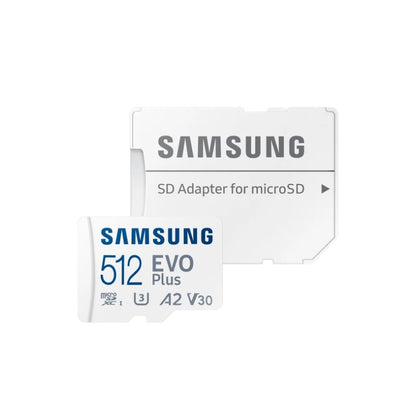 Samsung 512GB 256GB 128GB A2 V30 Memory Card EVO Plus Micro SD Card 64GB A1 V10 High Speed UHS-I Class10 TF Card For Camera