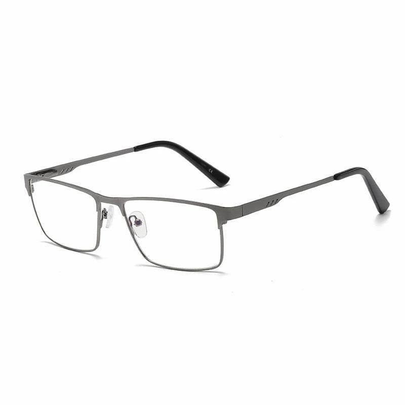 Ahora Men Square Metal Large Frame Reading Presbyopia Glasses Reader +1.25 1.5 1.75 2.0 2.25 2.5 2.75 3.0 3.5 4 4.5 5.0 5.5 6.0 - MarvelouStoree