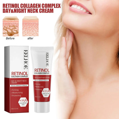 60g Retinol Neck Anti Wrinkle Cream Lift Fade Neck Line Tighten Double Chin Anti Aging Whiten Moisturizer Face Skin Care Product