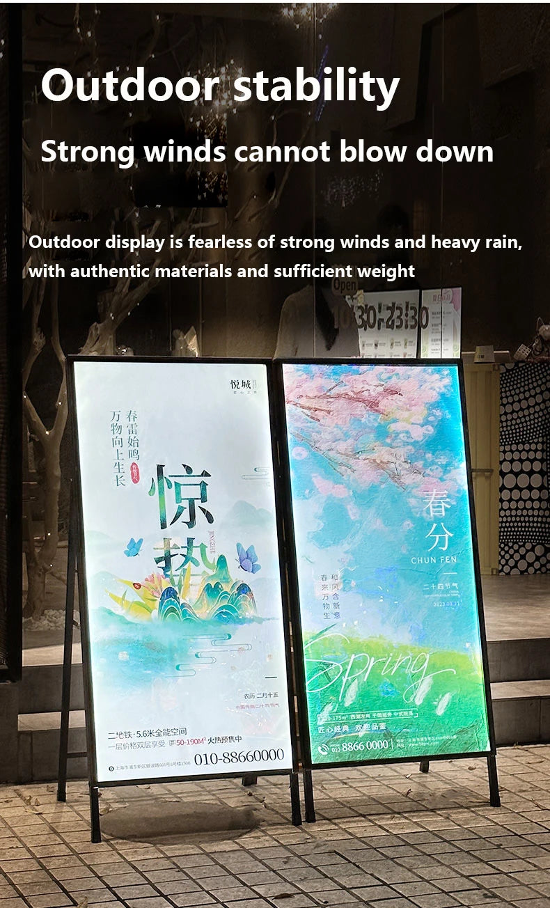 New Ultra-thin LED Light Box Luminous Poster Display LED Backlit Menu Board for Restaurant Cafe Shop Billboard Grill Price List