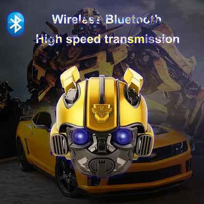 Best Boy Gift!  Transformers Bumblebee Helmet Wireless Bluetooth 5.0 Speaker With Fm Radio Support Usb Mp3 TF for Kids