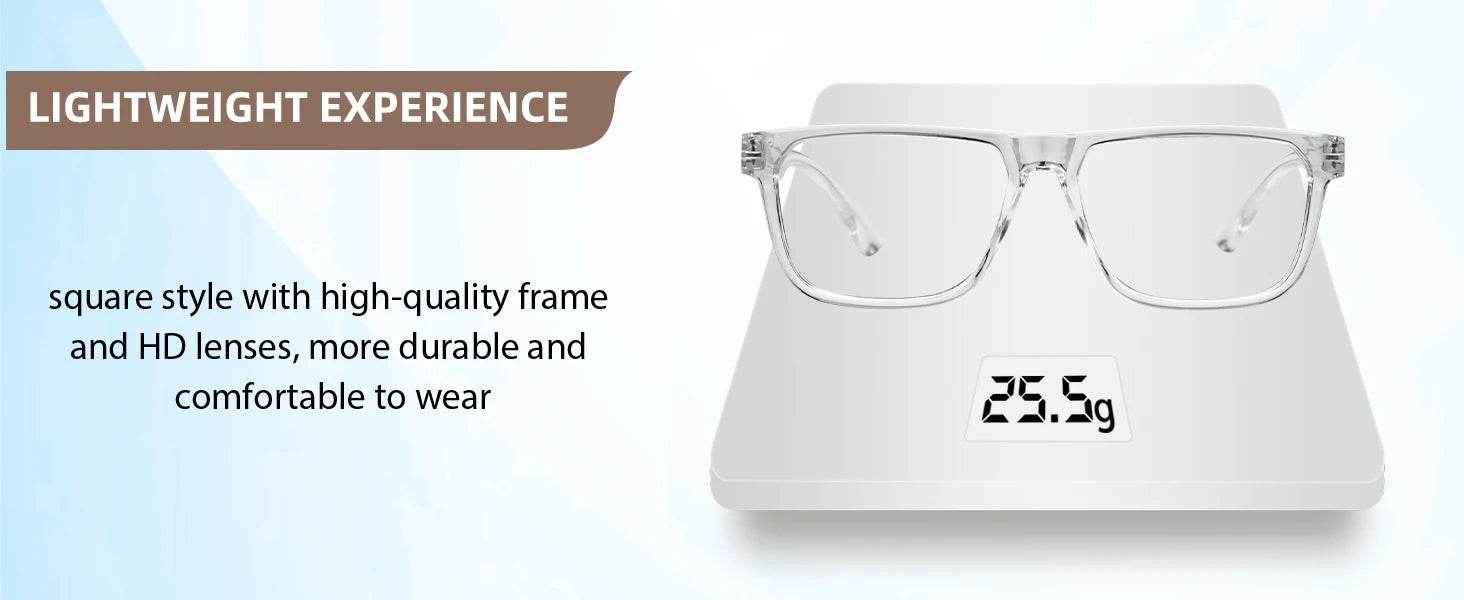 Square Reading Glasses For Men Hyperopia Optical Eyeglasses Frame Presbyopia Glasses Classic Eyewear Magnifying Readers +1.25 +1 - MarvelouStoree