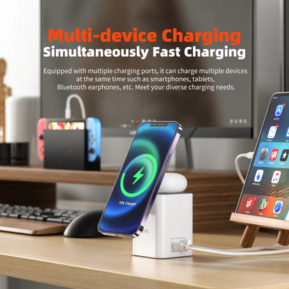 Wireless Charger QERE Mobile Phone Magnetic Station Fast Charging Safe Multi-functional Portable Foldable Mini  Wireless Charger