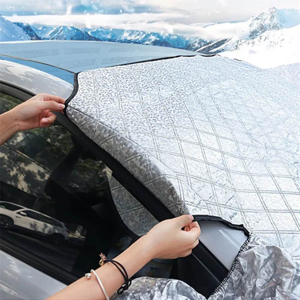 Car Windshield Cover Front Windscreen Cover Sun Shade Snow Protector Ice Blocked Front Window Protector Exterior Car Accessories - MarvelouStoree