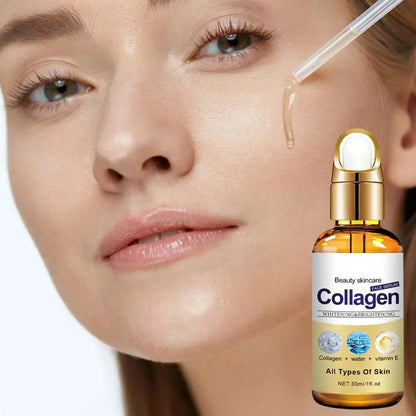 30ml Collagen Serum Moisturizing Skin Repair Whitening brightening Anti Wrinkle Face Serum Acne Treatments