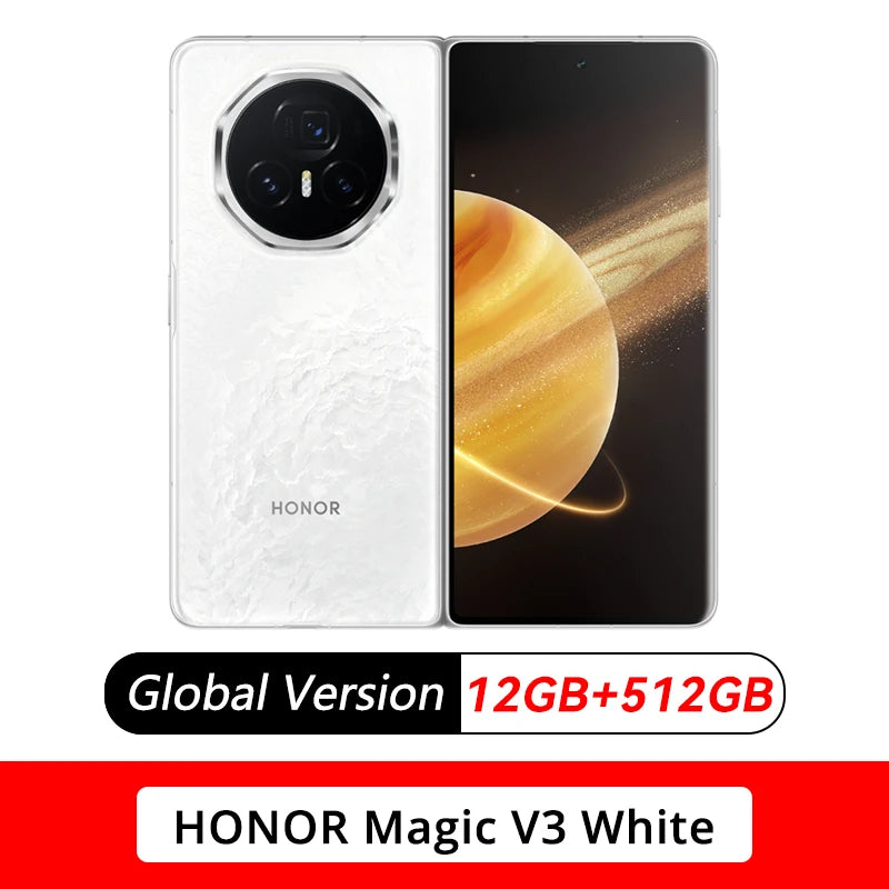 New Original Global Version Huawei Honor Magic V3 Snapdragon8 Gen3 7.92 inches 2344x2156 OLED 4320Hz 5150mAh 66W SuperCharge NFC