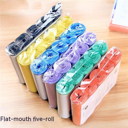 5 Rolls 1 pack 100Pcs Household Disposable Trash Pouch Kitchen Storage Garbage Bags Cleaning Waste Bag Plastic Bag