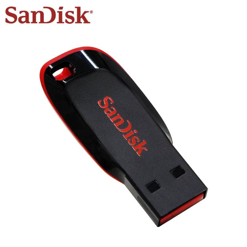 SanDisk Cruzer Blade USB 2.0 CZ50 USB Flash Drive 128GB 64GB 32GB 16GB Original Pendrive basic storage Memory Stick U Disk - MarvelouStoree