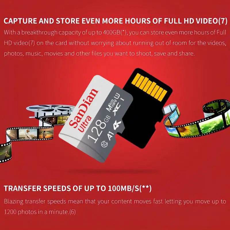 NEW Original Class10 SD Card 2TB 1TB Large Capacity Memory Cards 512GB Micro TF SD Card High Speed TF Flash Card For Phone - MarvelouStoree