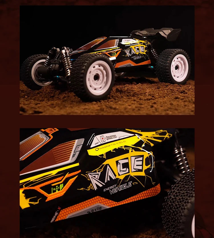 1:16 70KM/H Or 50KM/H 4WD RC Car With LED Remote Control Cars High Speed Drift Monster 4x4 Truck for Kids vs Wltoys 144001 Toys