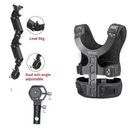 Bilate Camera Stabilizer Arm Shock Absorbing Vest for DJI RS2 RS3 RSC2 ZHIYUN Crane 2S 3S Feiyu Scorp DSLR Camera Crane Kit