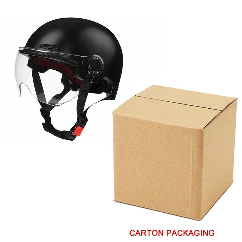 Bicycle Helmet Safe and Comfortable Adult Lightweight Helmet with Goggles for Motorcycle Electric Vehicle Mountain Bike