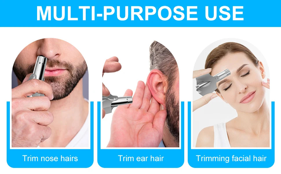 Nose Hair Trimmer For Men And Women With No Noise Washable Manual Nasal Hair Trimmer триммер для носа aparador de pêlos do nariz