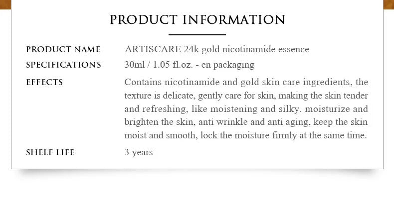 ARTISCARE 24K Gold Serum SET 3pcs/Lot for Moisturizing and Hydrating Dark Circles Eye Cream Face Essence Skin Care Products