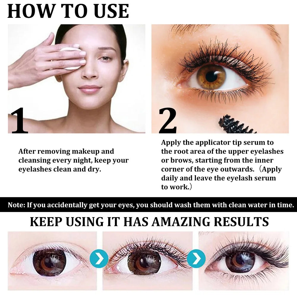 Fast Eyelash Growth Serum Eyebrow Enhancer Products Longer Fuller Thicker Lashes Eyelashes Enhancer Care Women Korean Cosmetics