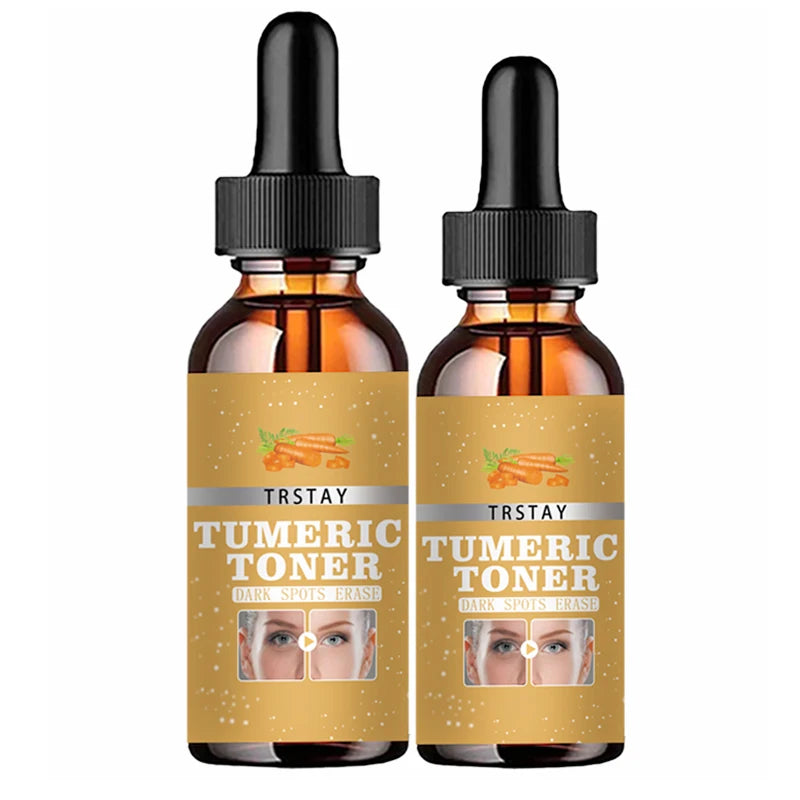 Turmeric Lemon Skin Glow Face Serum Acne Dark Spot Whitening Black Patches Melasma Corrector Brightening Essential Oil Skin Care